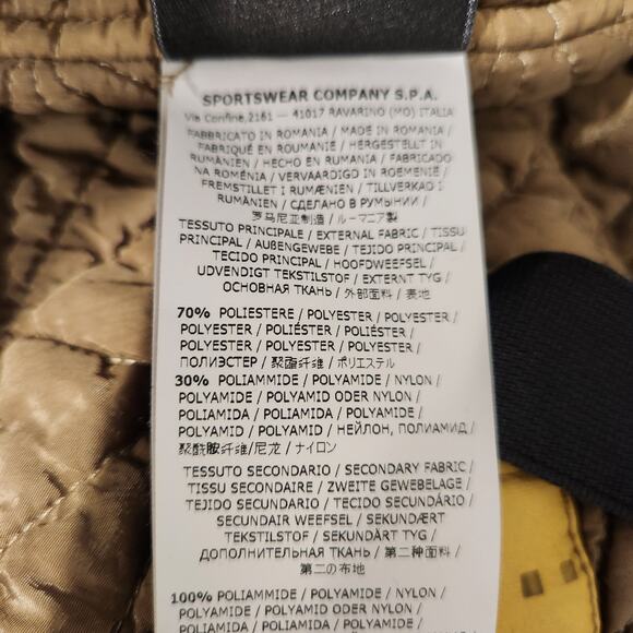 Stone Island Shadow Project Lasered Poly-Hide  gold bomber jacket size small - Picture 8 of 11